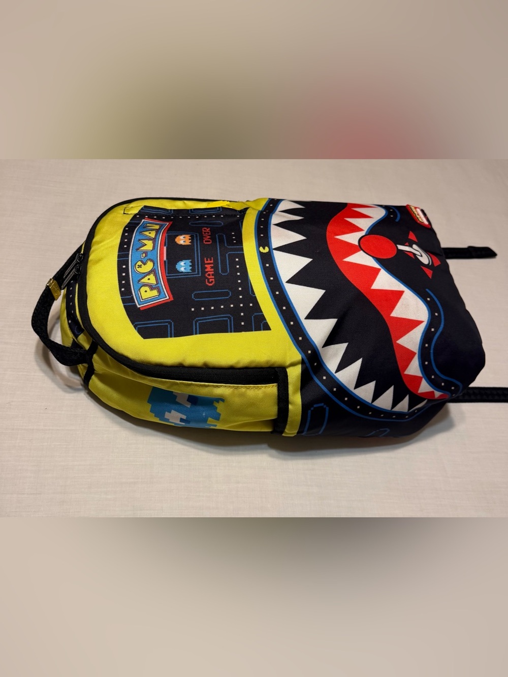 Sprayground Pac-Man Arcade Yellow & Black Backpack - Picture 2 of 16